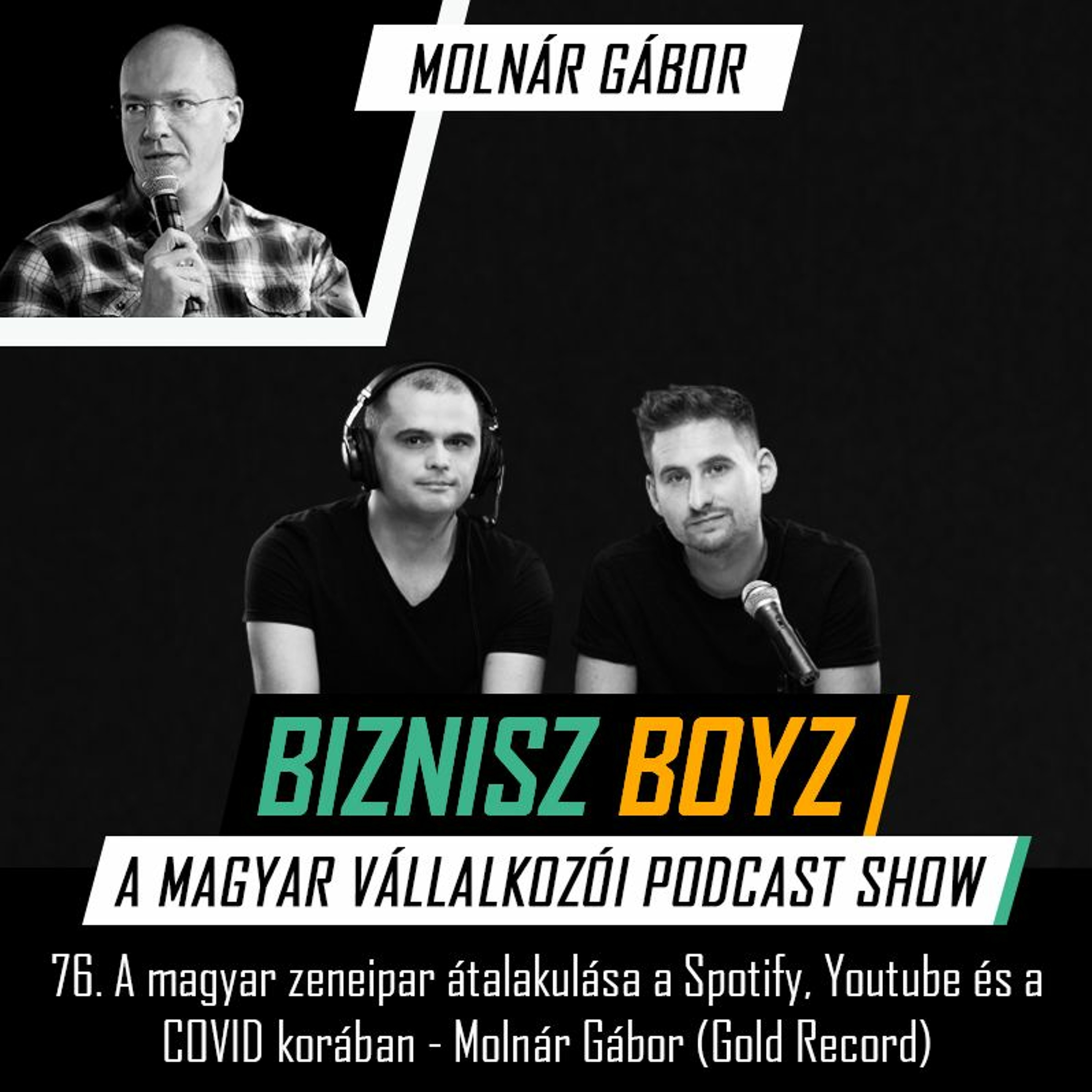 76. A magyar zeneipar átalakulása a Spotify, Youtube és a COVID korában - Molnár Gábor (Gold Record)