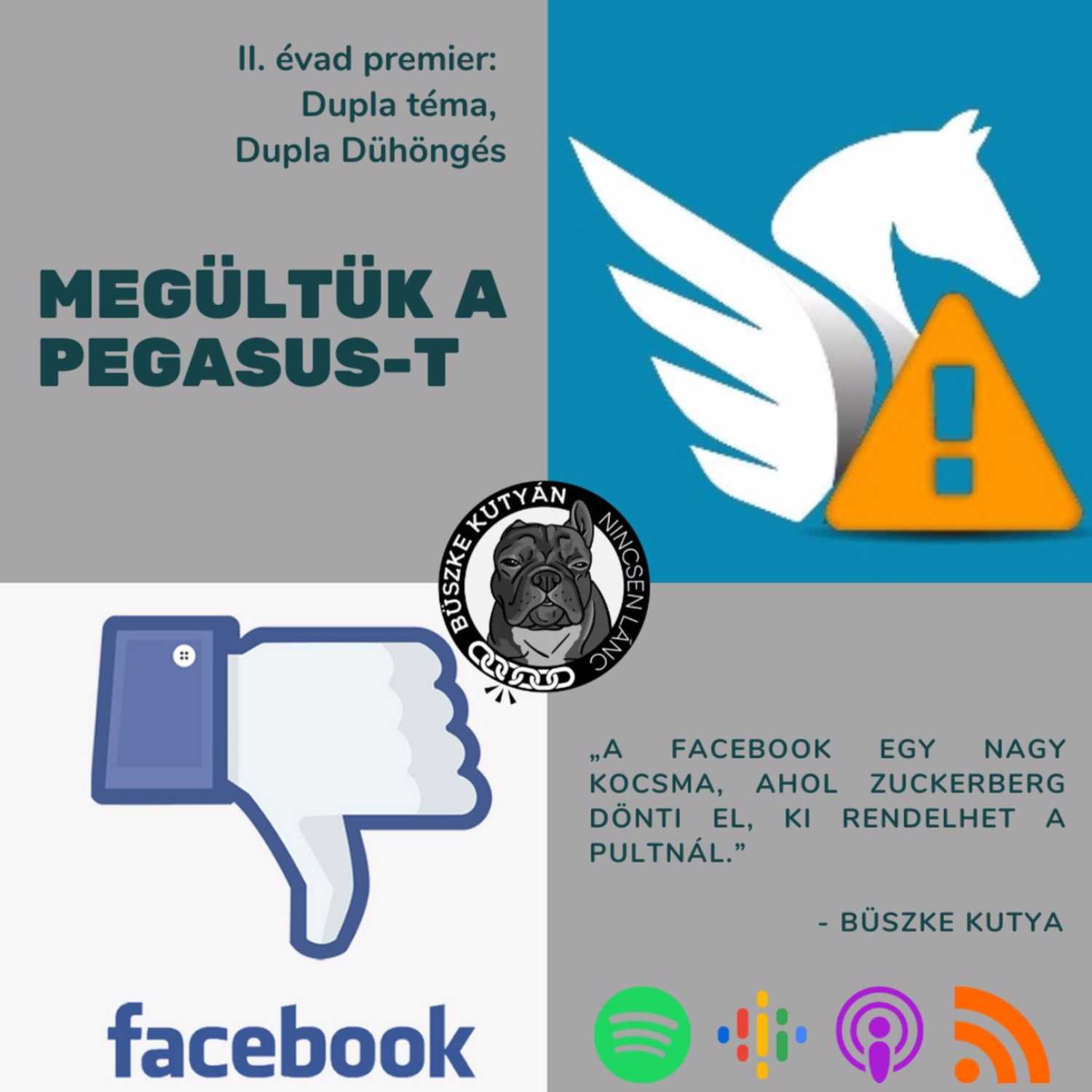 II. évad PREMIER! Dupla Dühöngés: hirdetésbannoló Facebook + megültük a Pegasus-t